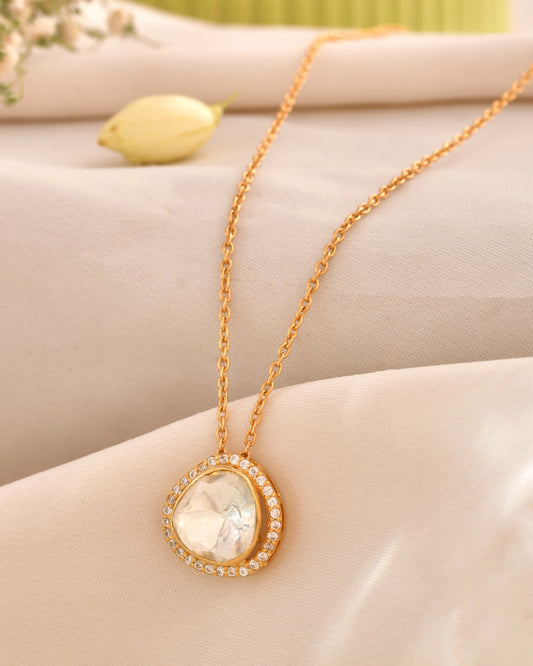 Unshaped Open Polki Pendant