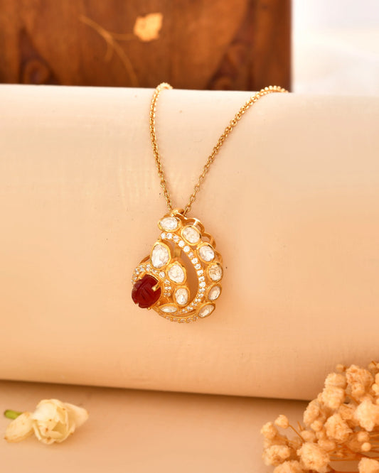 Royal Ruby Pendant Set