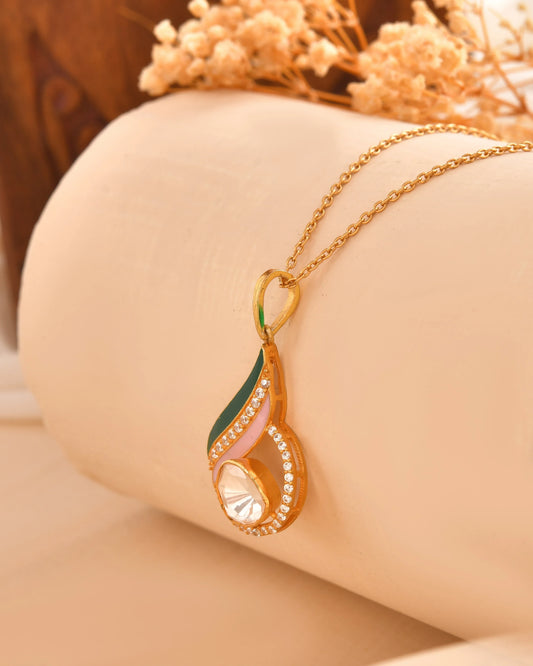 Enamel Drop Pendant