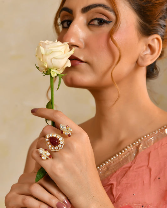 Ruby Pear Shape Ring