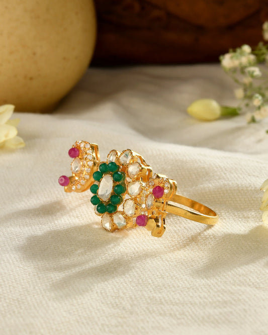 Regal Ruby Emerald Ring