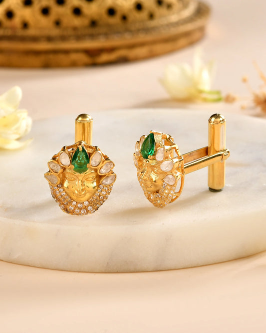 Emerald Heritage Face Cufflink