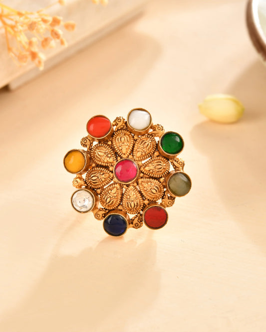 Navratan Heritage Ring