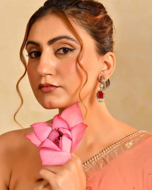 Parrot Ruby Earrings
